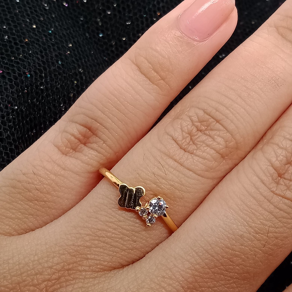 Cincin emas 17K - 0.7 gr kadar 750 - 4084