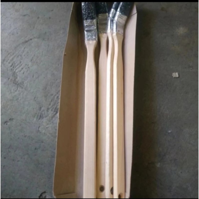 Kuas cat bengkok gagang panjang 3 inch