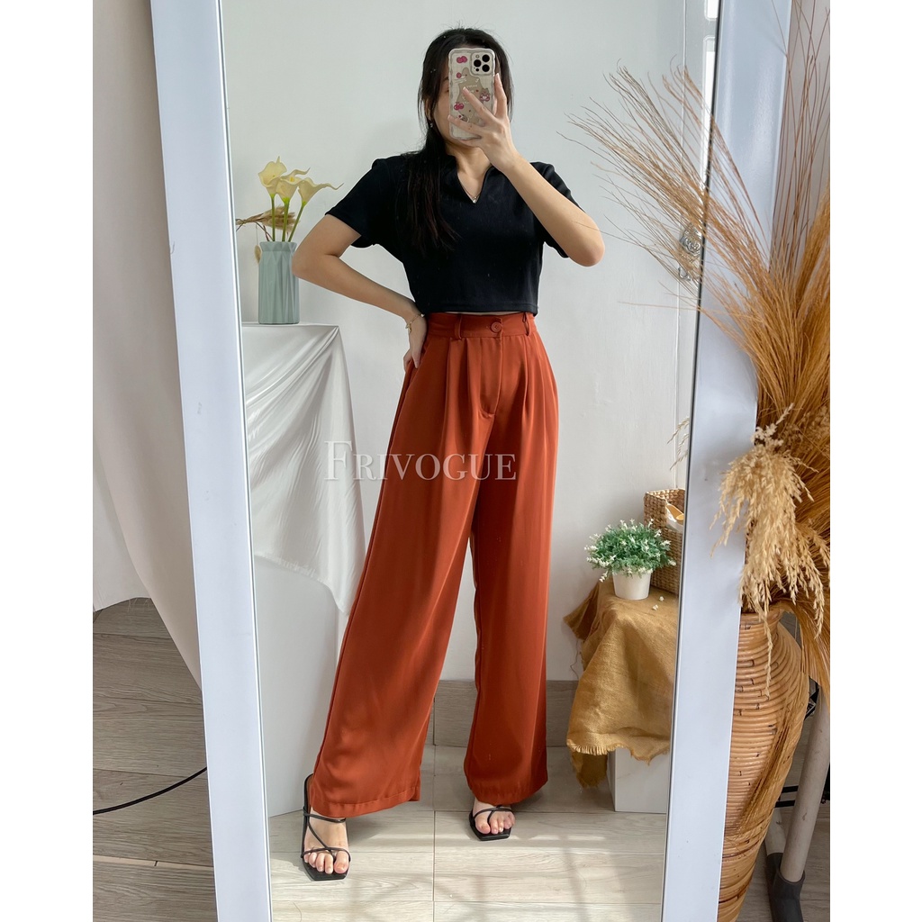 Rust Culotte Pants