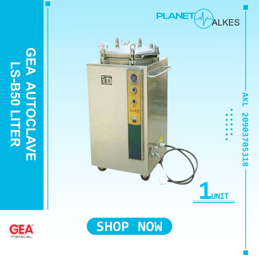Autoclave 50 Liter GEA LS-50LJ / GEA LS 50LJ Autoclave 50 Liter Medical Electric Vertikal Steam Desi
