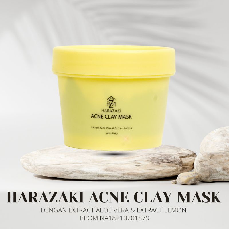 BPOM Harazaki Acne Clay Mask masker lumpur