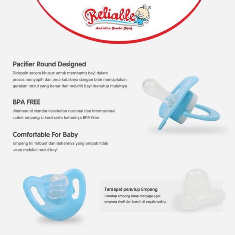 Empeng Bayi Reliable Aurora S M L