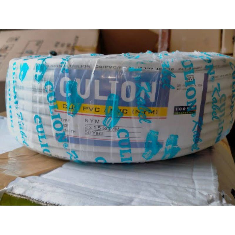 Kabel listrik NYM 2x1.5 GOLD SNI , kabel kawat berkualiatas TEMBAGA ASLI  100% ori, sudah SNI (Kabel Meteran)