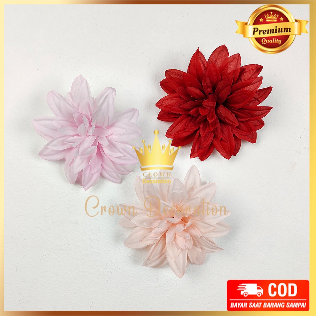 [1 PCS] Kuntum Kepala Bunga Krisan Jumbo Diamater 14CM Artificial/Dekorasi/Artificial/artifisial/ros