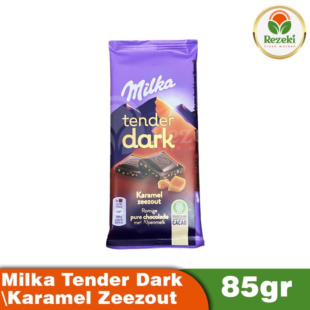 

Milka Tender Dark Karamel Zeezout 85 gr Impor