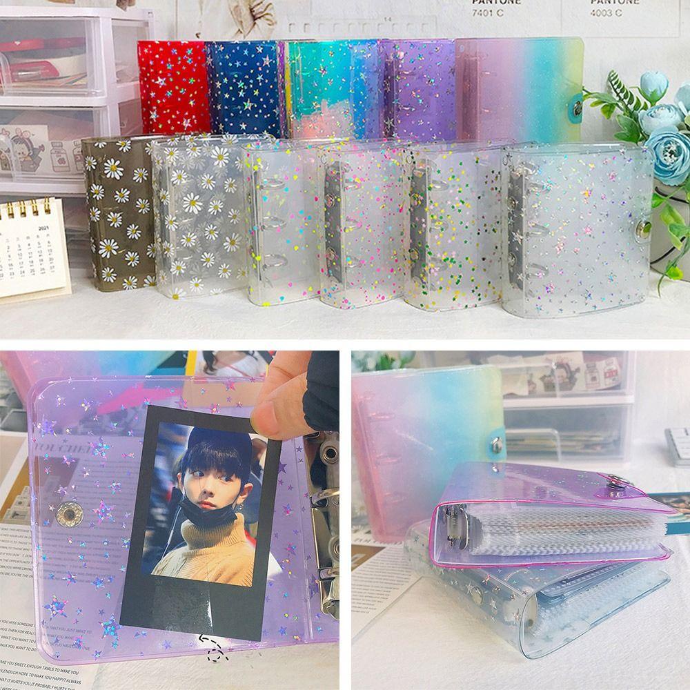 R-flower Notebook Cover Kreatif Alat Tulis Star Chaser Album Foto 3-lubang Tangan Akun Diary Diary Buku Foto Album Binder Cover