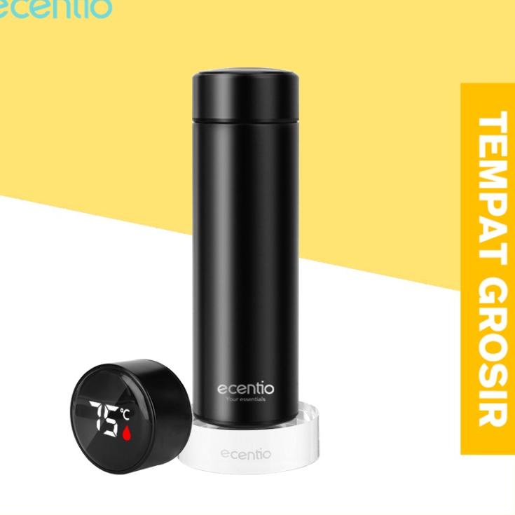 ecentio termos air panas mini 500ml stainless 304 LED tampilan suhu/botol minum termos portable vacu