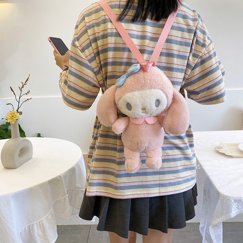 cod☜☞ready Tas boneka tas ransel wanita Iucu Fashion Motif Kartun Karakter Hewan  Anak warna pink&amp; Dewasa lagilaku