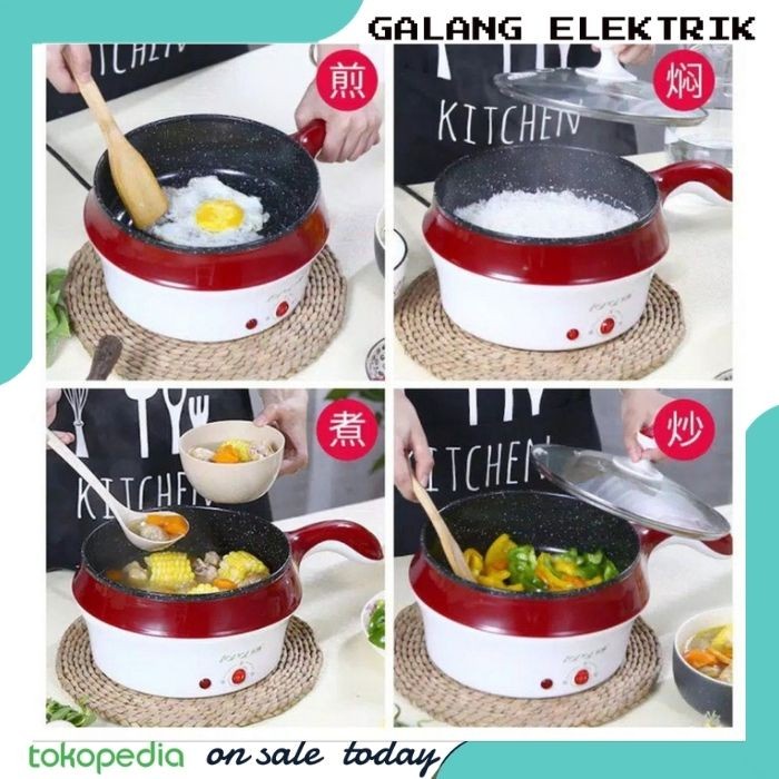panci listrik Panci wajan elektrik kukusan listrik panci listrik multifungsi(P2V6) Panci Listrik coo