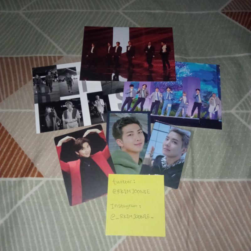 MPC Mots One Message Card PTD Postcard The Fact Photocard Proof BTS RM Kim Namjoon