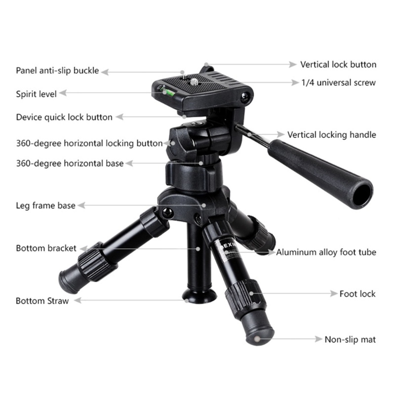 Tripod Kamera Mini zzz Tripod Kamera Multi Sudut Dengan Sekrup 1per4 Universal