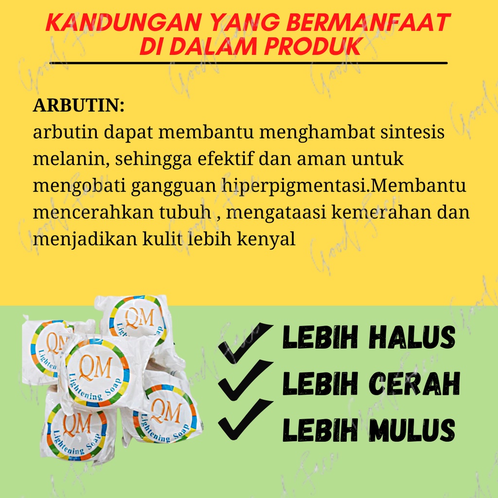 QM BRIGHTENING SOAP BPOM SABUN BATANG GLOWING PENCERAH WAJAH SABUN WAJAH SABUN PEMUTIH WAJAH
