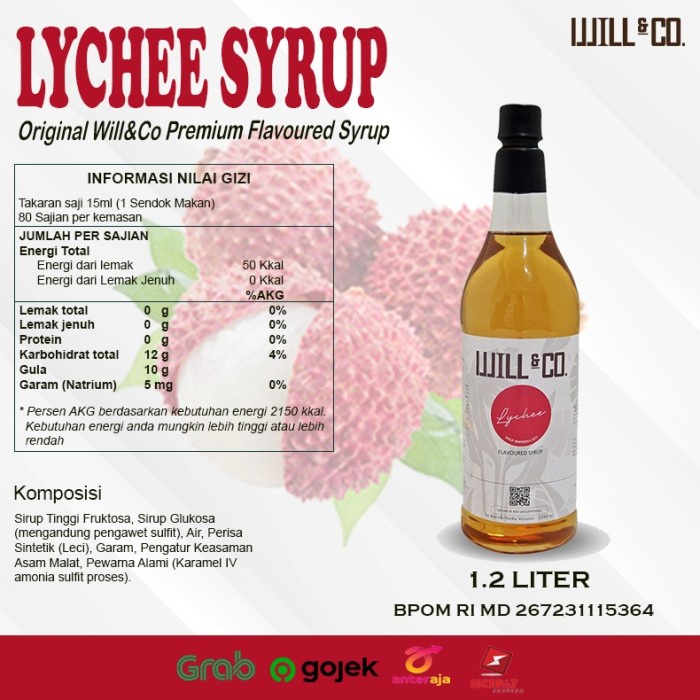 

WILL&CO SIRUP LECI 1.2 LITER