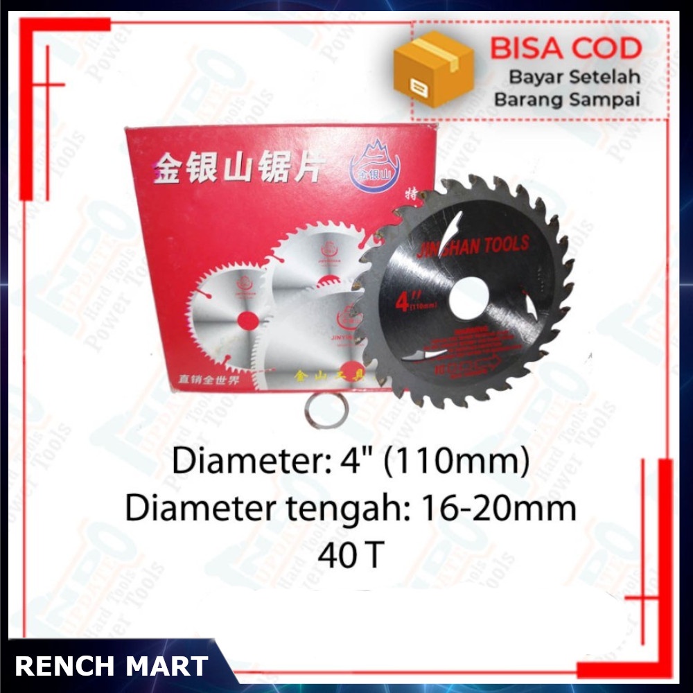 Mata Potong Gergaji Kayu Circular Saw 40T Circle/ Serkel 40T