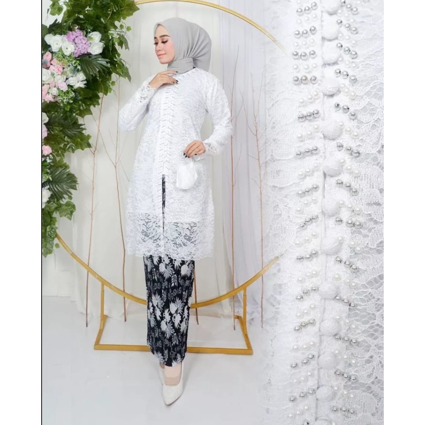 Setelan Kebaya Kancing depan Model Payet kebaya modren kebaya wisuda kebaya payet