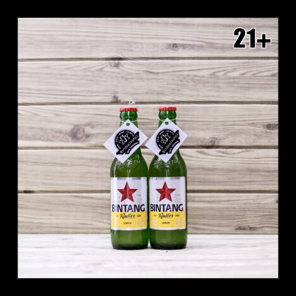 Jual Paket 2 Beer Bintang Radler Pint Lemon 330ml Bir Botol Indoalkohol Original 100 8755