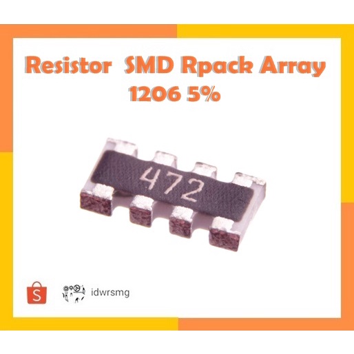 10pcs Resistor SMD Rpack Array 1206 5% 0R