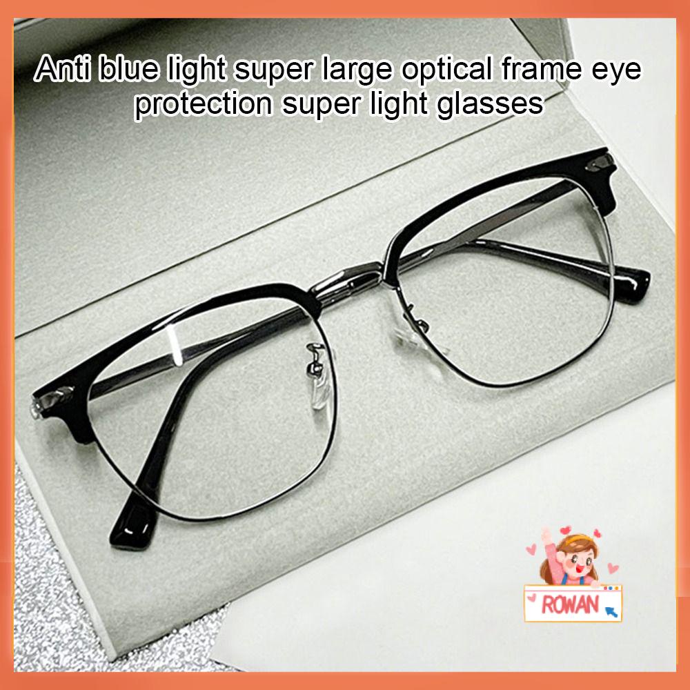 R-flower Anti-Blue Light Kacamata Pria Wanita Portable Tahan Lama Ultra Light Frame