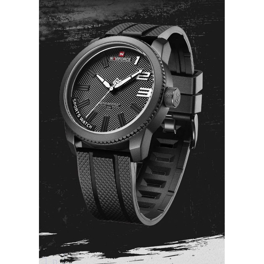 Jam Tangan Pria Cowok NAVIFORCE 9202 FREE BOX DAN GARANSI Tanggal Aktif Chrono Aktif Fashion Import Murah Mewah BONUS BATERAI CADANGAN!