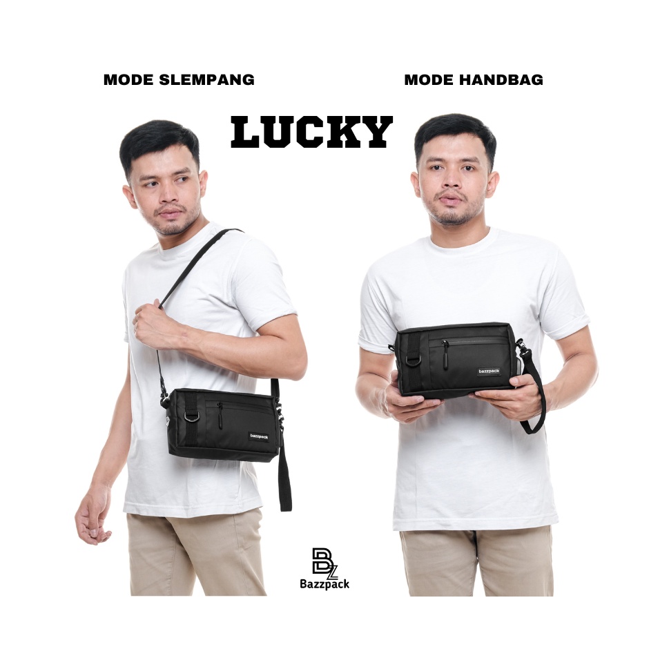 Bazzpack - Lucky Tas Slempang original Bazzpack waterproof ( clutchbag/handbag )