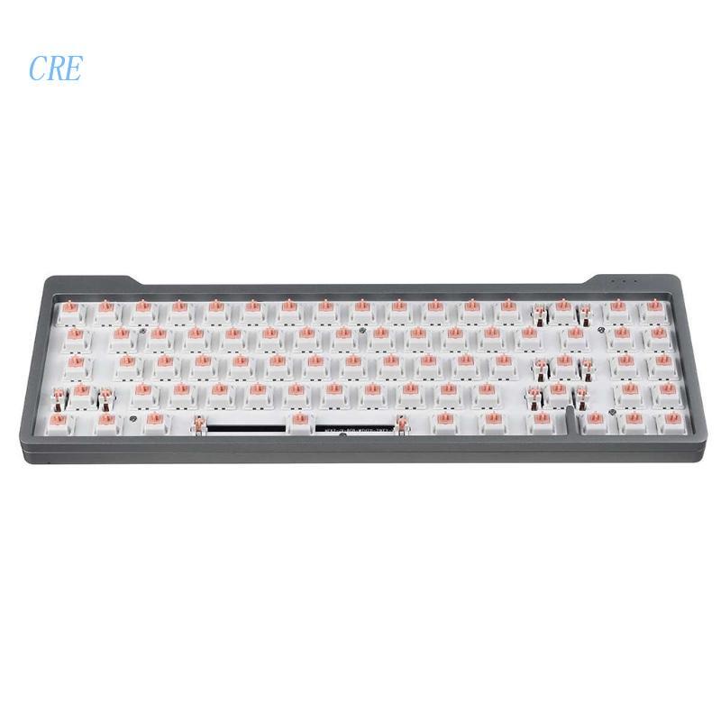 Cre Plate Mounted Stabilizer Untuk Keyboard Mekanik Custom Cherry OEM Stabilizer 6.25U 2U Kawat Baja Abu-Abu+Pink