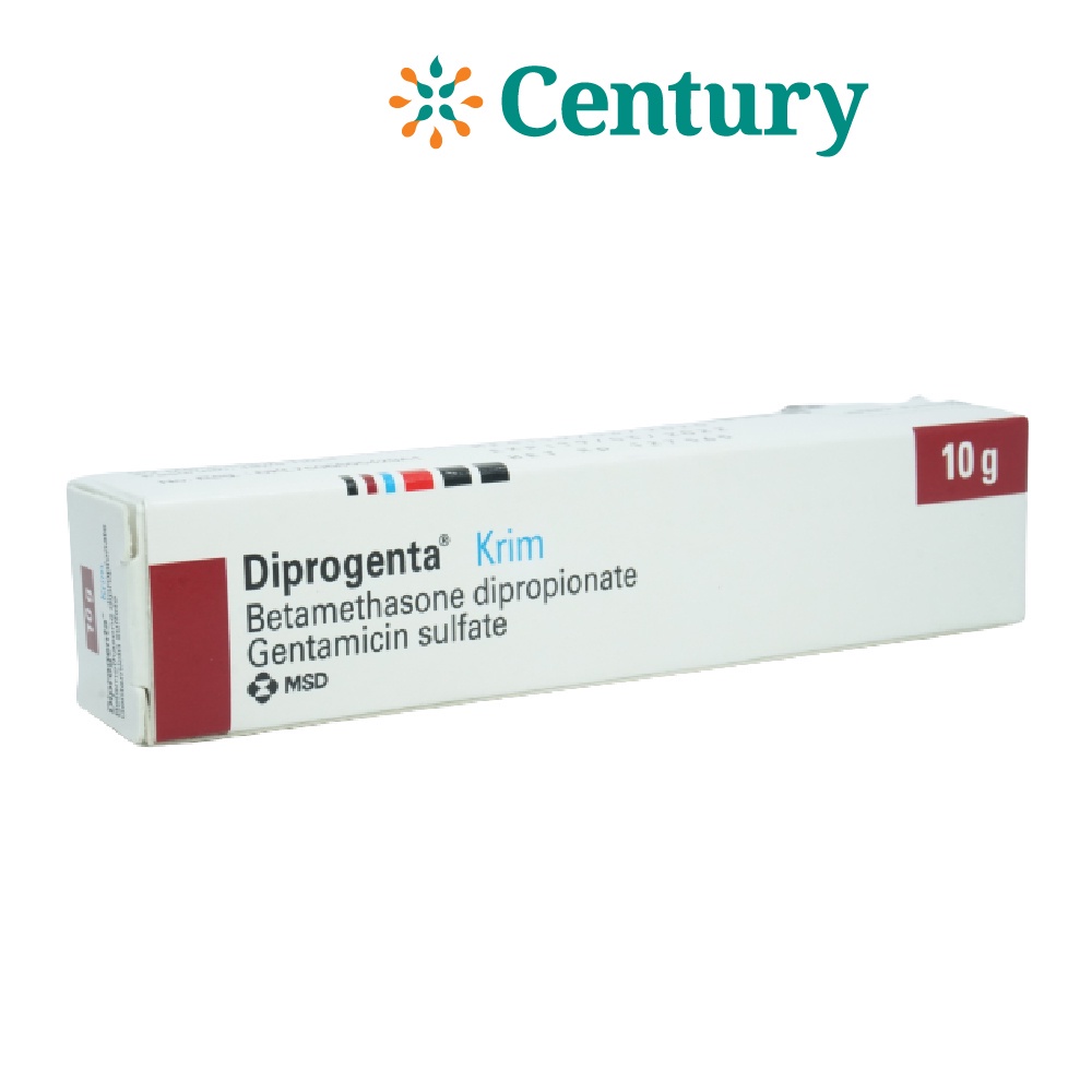 DIPROGENTA CREAM 10GR / BETAMETASONE/GENTAMYCIN/ANTI INFLAMASI / DERMATITIS / EKSIM/GATAL/RUAM