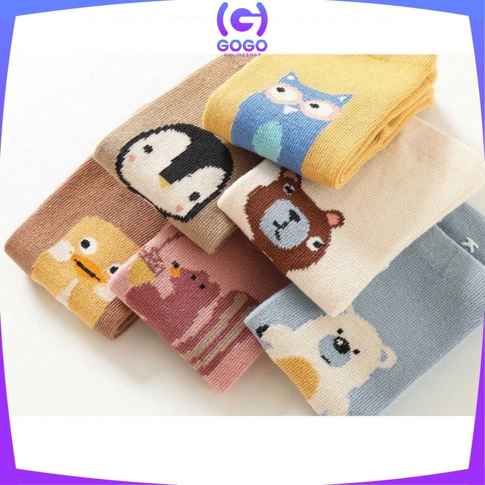 GOGO-P464 Kaos Kaki Panjang Karakter Hewan Kaus Kaki Anak Bayi Motif Unik Baby Animal Socks Kids Import