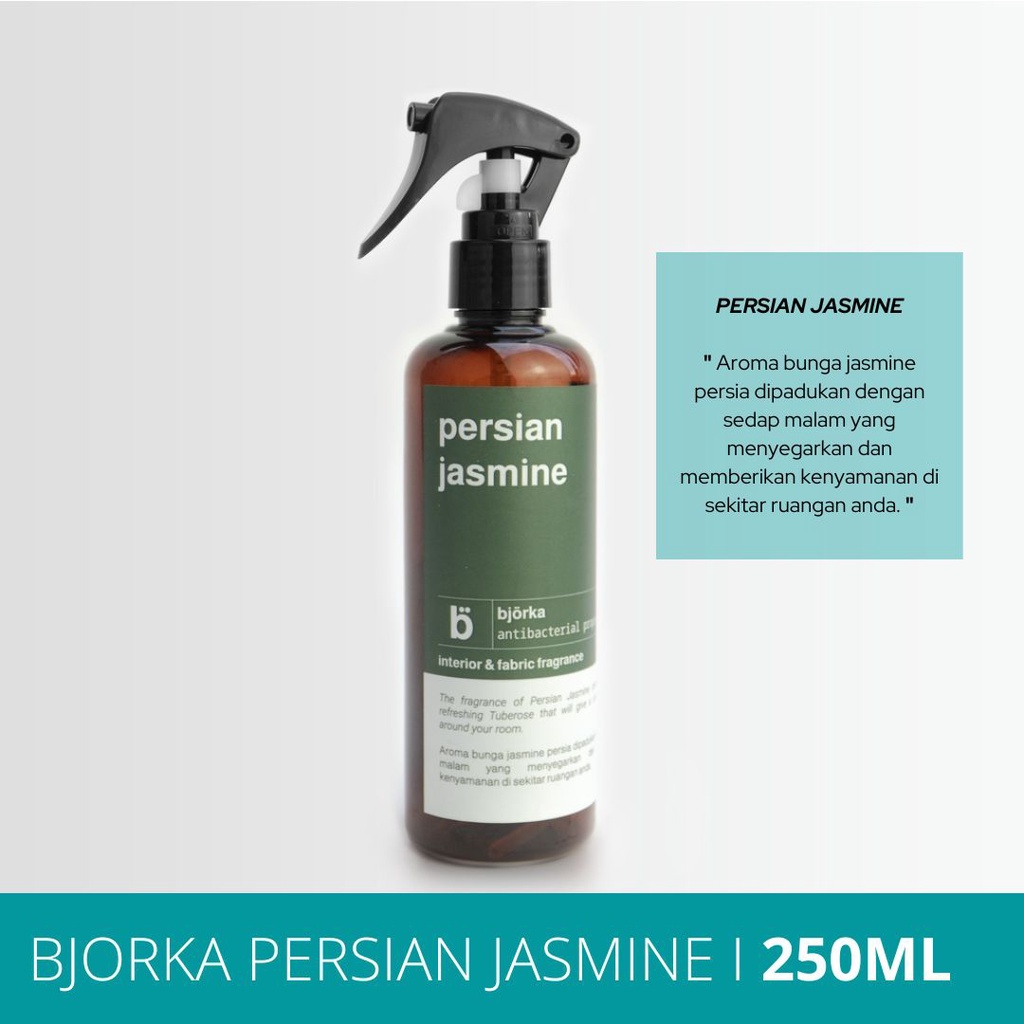 Bjorka Persian Jasmine Antibacterial Fabric Fragrance Parfum Pewangi Kain Interior