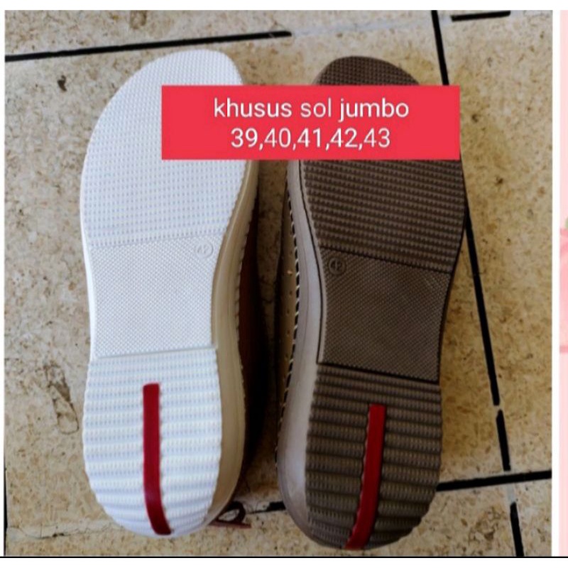 Sepatu slip on kickers wanita bigsize Jumbo ukuran besar 41_45.  SL btg 13