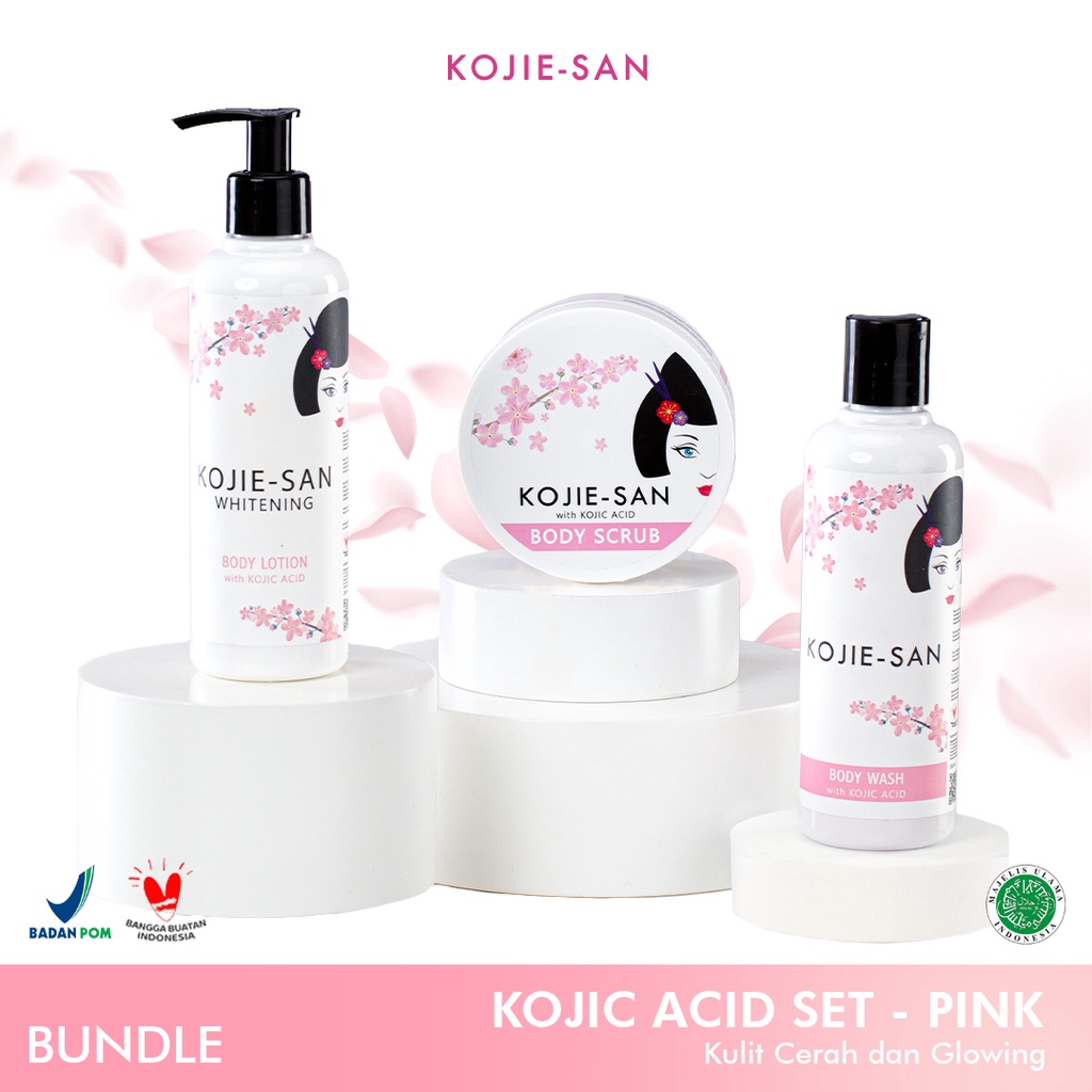 Jual Kojie San Paket Kojic Acid Pink Shopee Indonesia