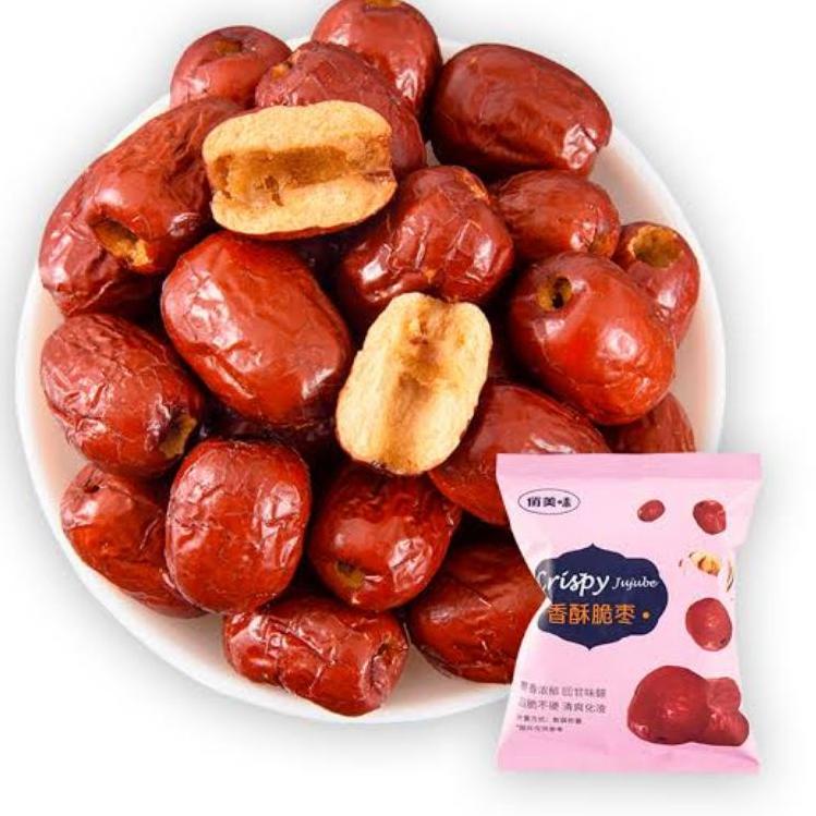 

✔✔SALE✔✔ HALAL - Makanan Buah Kering Crispy / Buah Angco Jujube / Kurma Merah 20gr