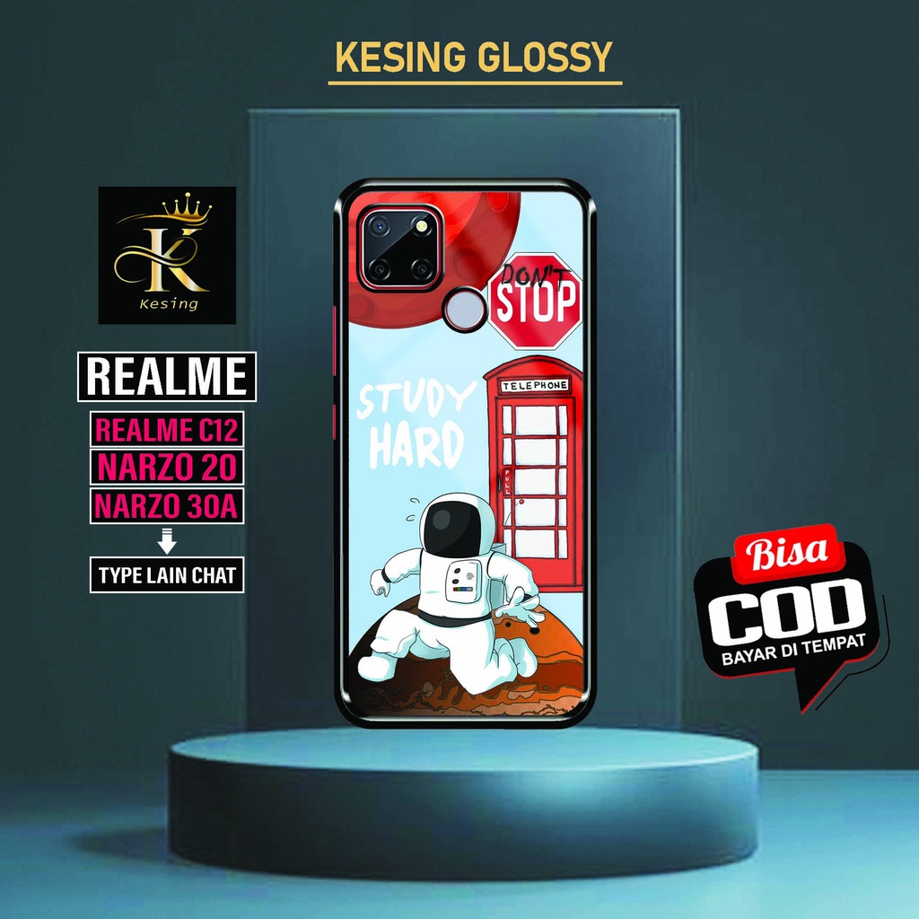 Case Hp REALME C12 / NARZO 20 / NARZO 30A - Cassing Hp REALME NARZO 20 - Hardcase Glossy REALME NARZ