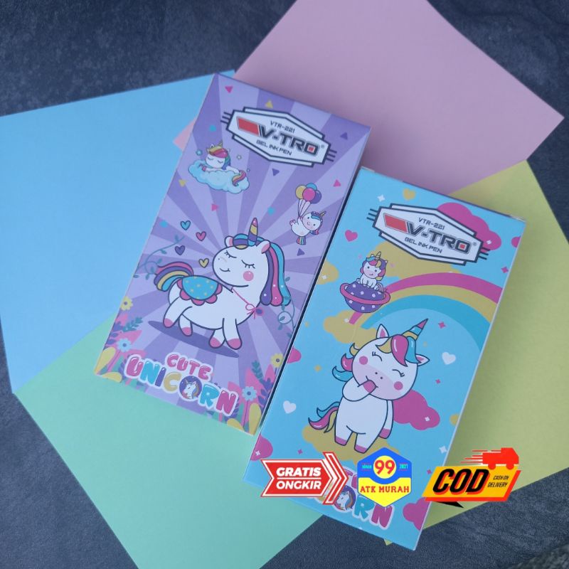 ( UNICORN )Pulpen gel Fancy/Gel ink pen/kuda pony/pulpen karakter