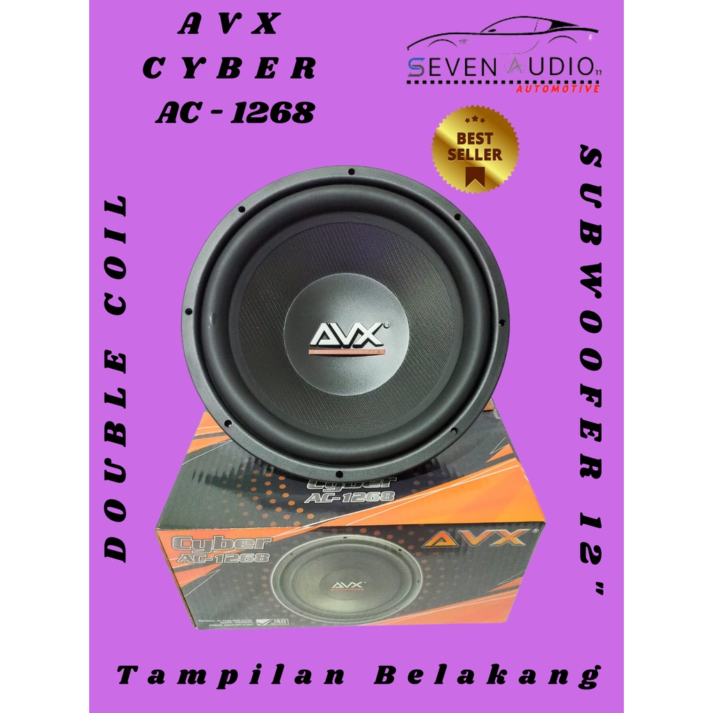 Subwoofer AVX 12 inch Cyber 1268  Max 400 Watts Double Coil AC-1268