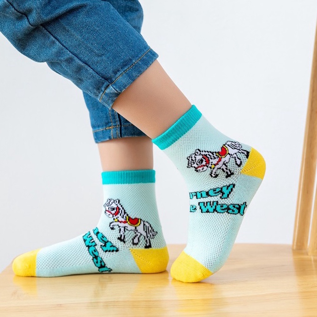 INDOMINI  Kaos Kaki Anak Motif Kera Sakti Kaos Kaki Bayi Journey To The West Lucu KK043