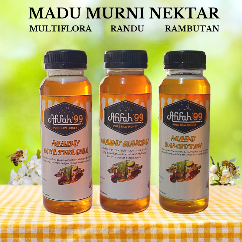 Jual Madu Afifah 99 Madu Murni Asli 250 Ml Madu Multiflora Madu Randu Madu Rambutan