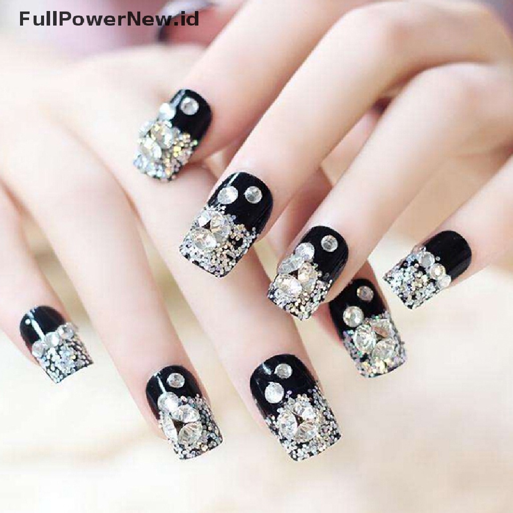 Power 2000pcs 3D Mix Acrylic Nail Art Tips Kuku Berlian Imitasi Wanita DIY Manicure Tools ID