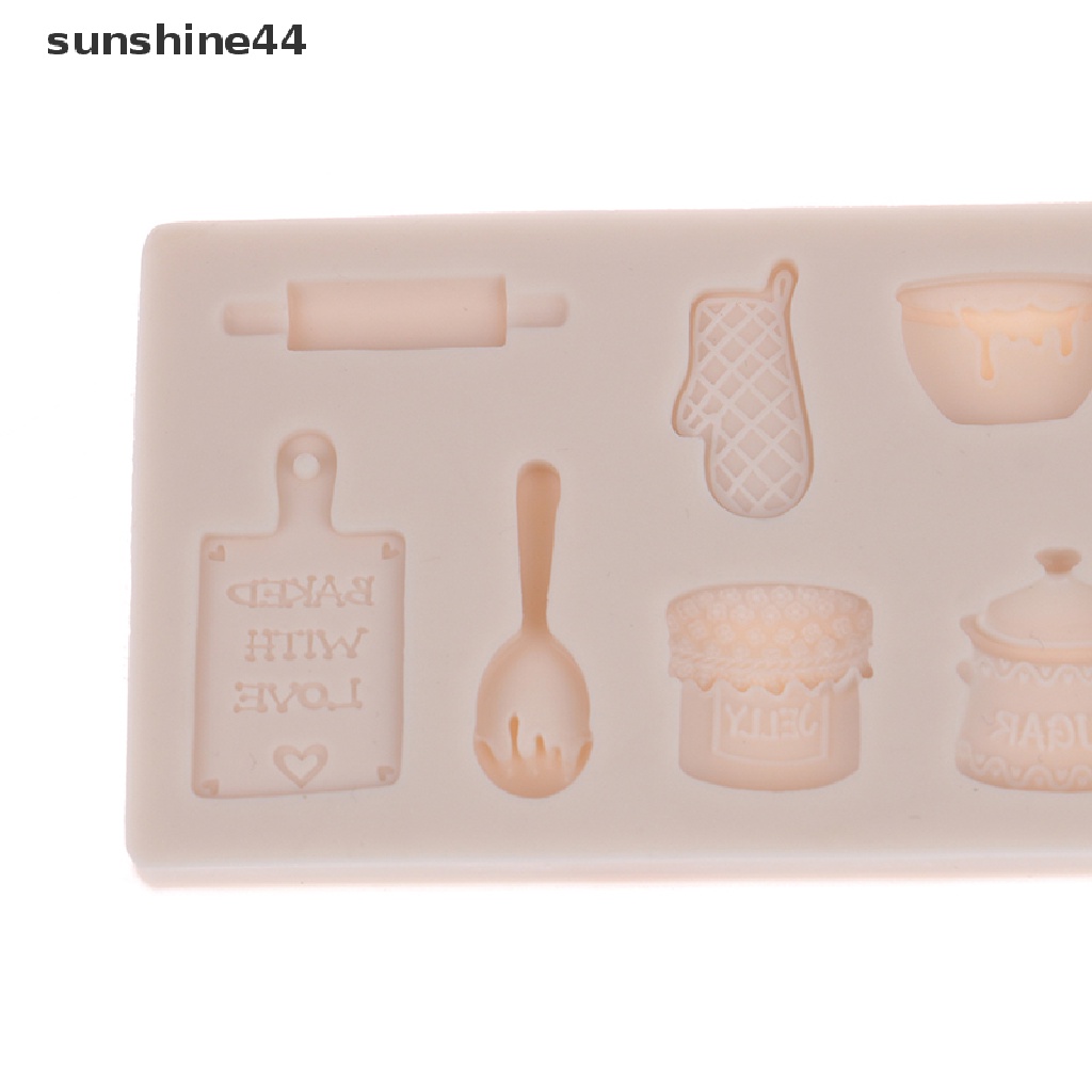 Sunshine Bakeware Cetakan Panci Dan Wajan Bentuk Cetakan Silikon Fondant Cake Decorag Tool.