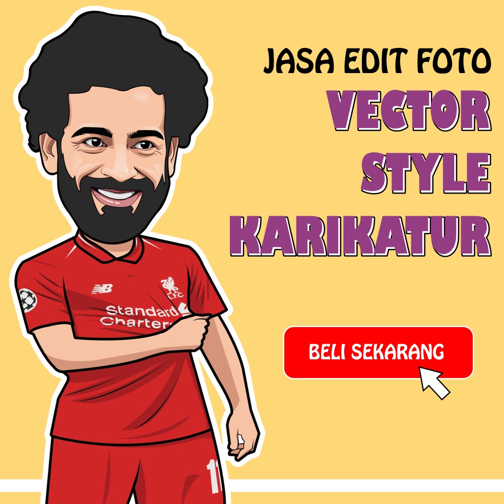 Jual Softfile Jasa Edit Foto Vektor Wajah Custom Vektor Karikatur