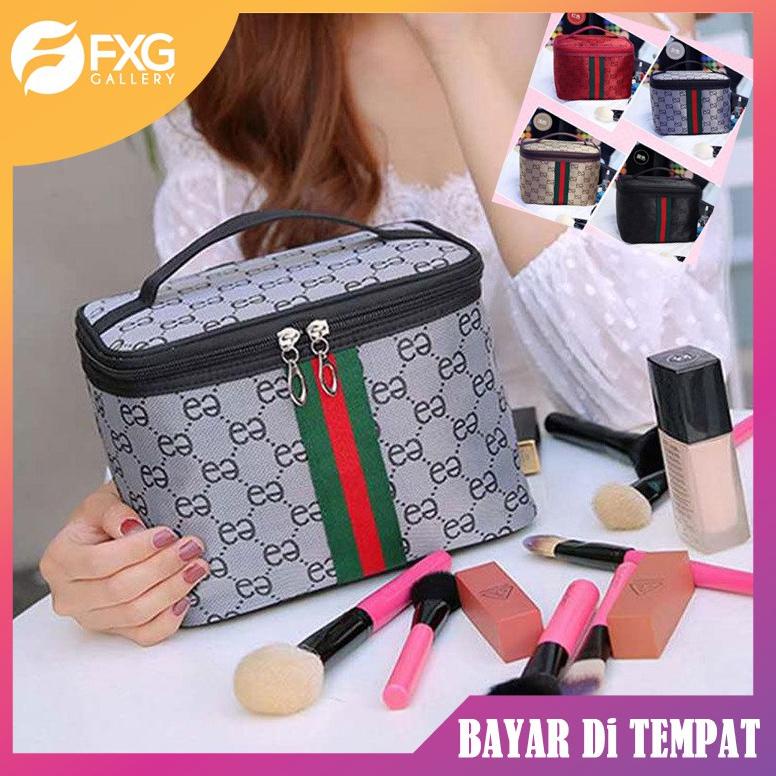FXG - Tas Kosmetik 2021 Bahan Kanvas Parasut Pounch Make Up Premium Anti Air TK01 Tahan Bocor Bag N8