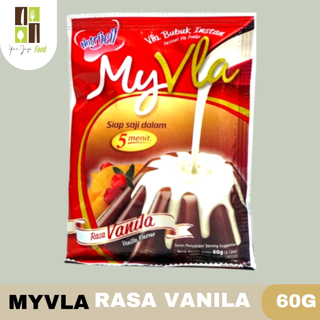 Nutrijel My Vla Bubuk Instan Rasa Coklat/ Rasa Vanila 60g