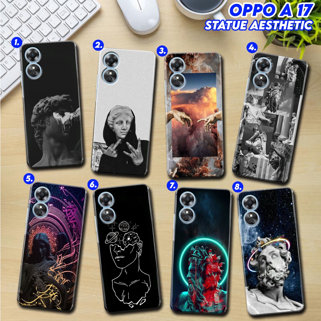 (OPPO A17) (STATUE AESTHETIC) Hardcase 3D Fullprint Fashion Case - Casing Handphone - Case Keren - Case Anime - Case Murah - Case Aesthetic - Case Oppo - Case Realme - Case Infinix - Case Vivo - Case Iphone