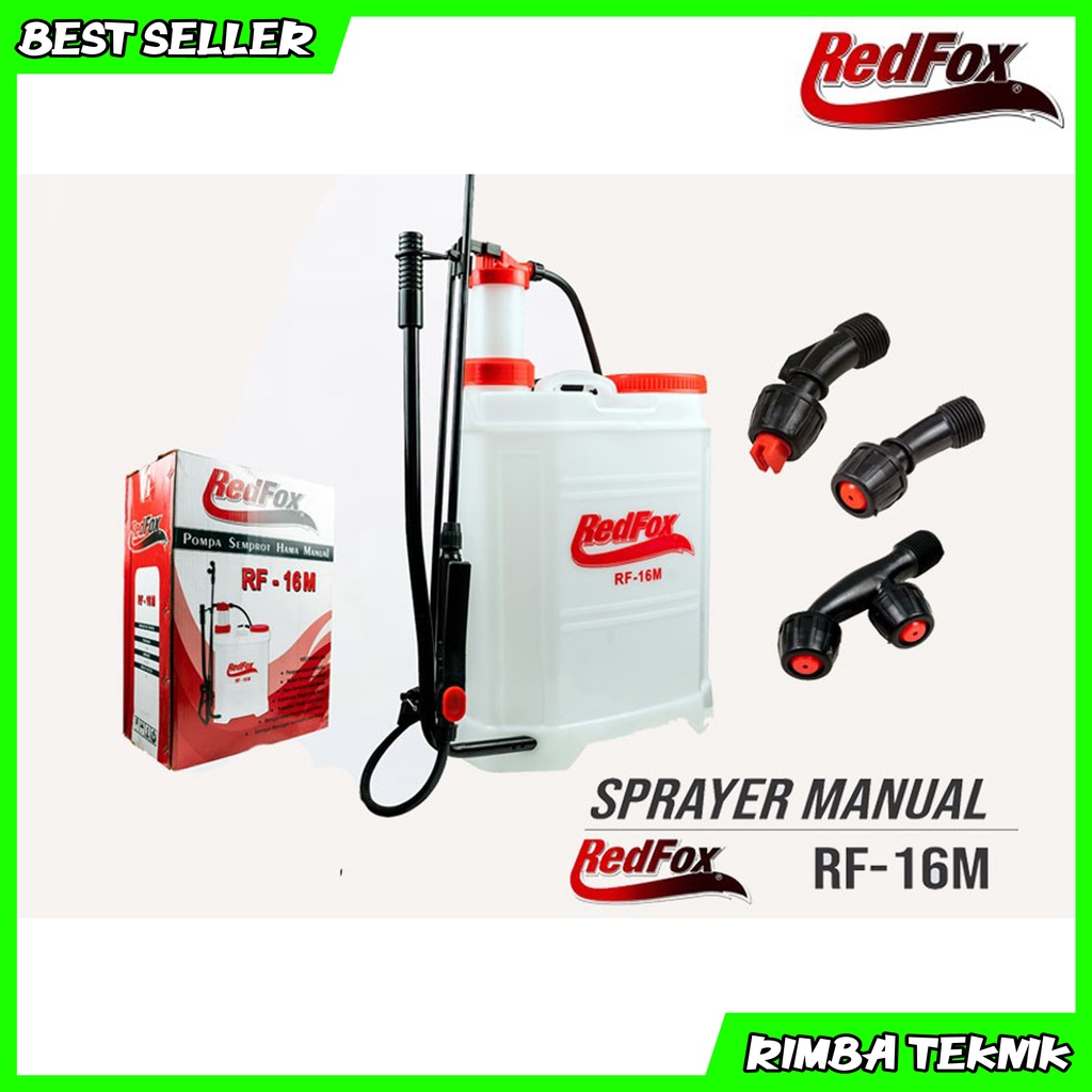 REDFOX Tangki Semprot Hama Manual Sprayer 16L Alat Pompa Semprot Hama / Wereng Padi Manual 16 Liter Gendong