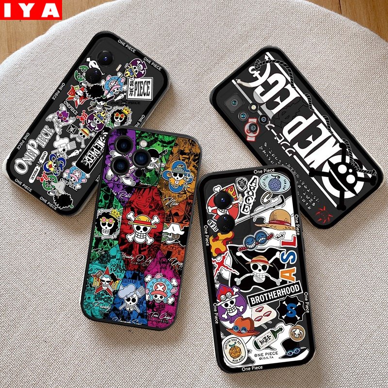 Case OPPO A17 A78 A57 2022 A16 A16K A15 A54 A53 A12 A5S A7 A3S A11k A31 A52 A92 A94 A93 A37 F9 A1K Reno 7 5F 4F One Piece Luffy Brook and the Devil Fruit Silikon Lembut Case Cover