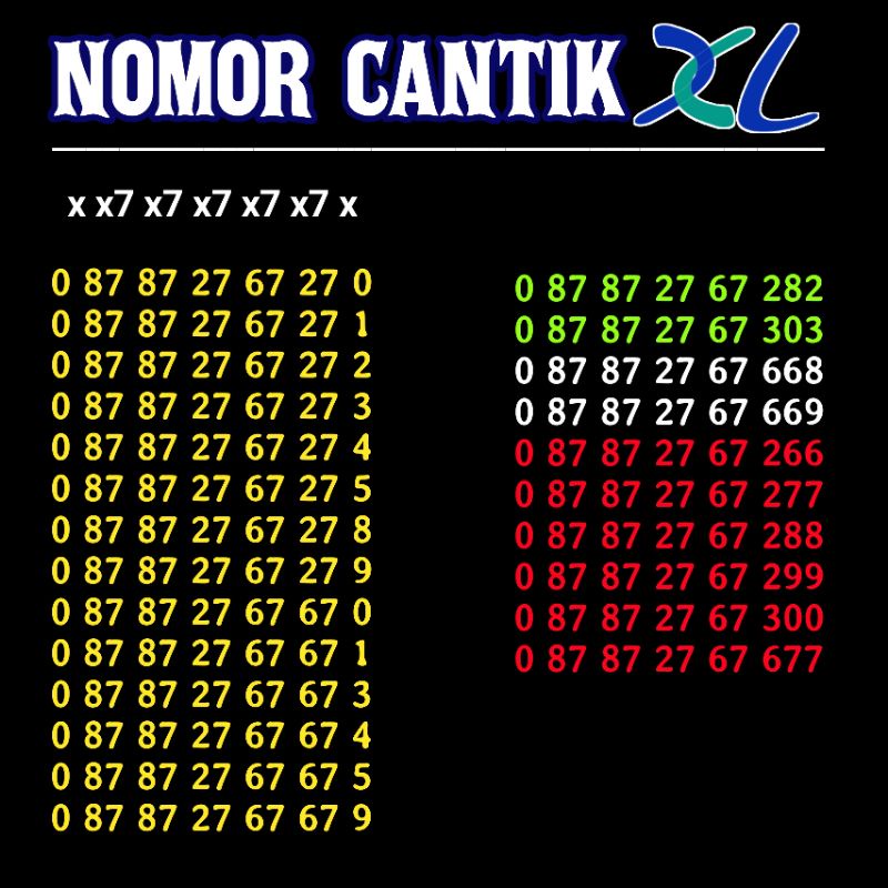 Jual NOMOR CANTIK XL | Shopee Indonesia