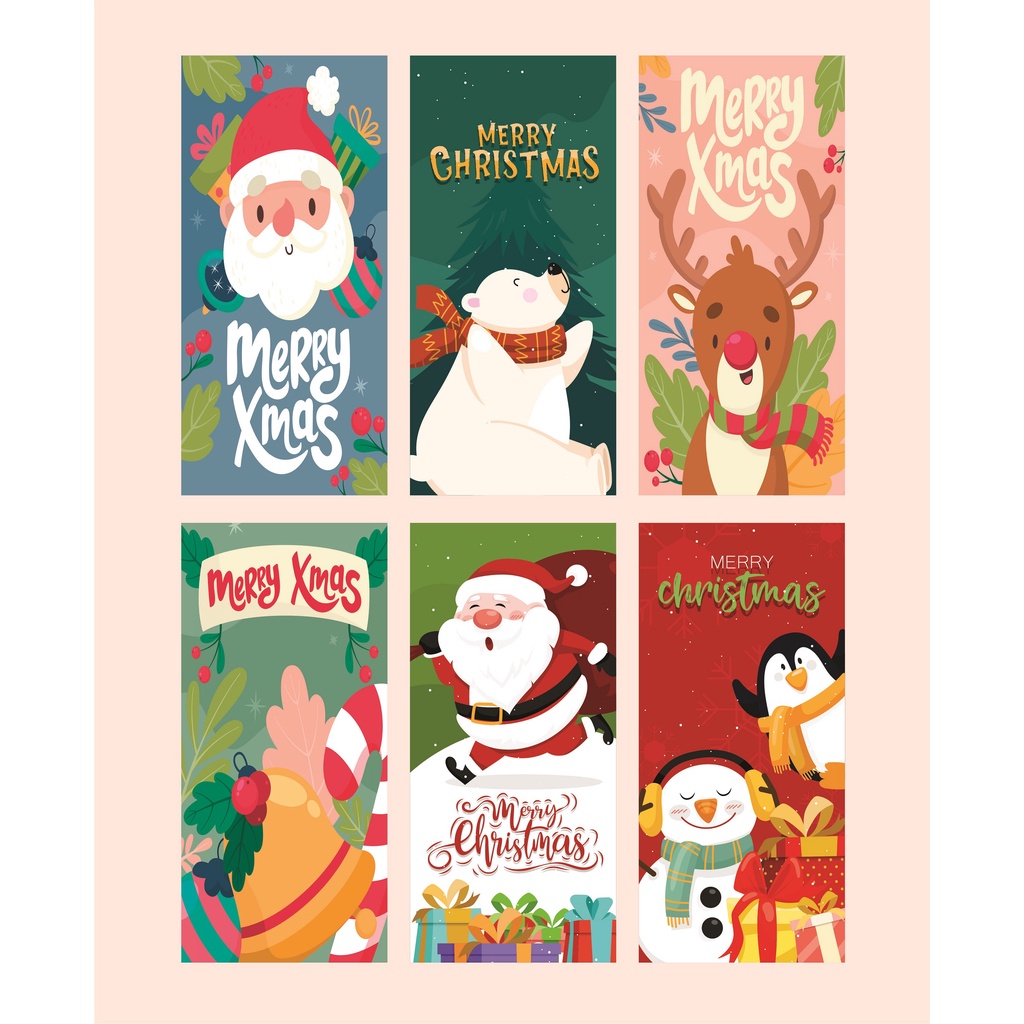 

(12pcs) amplop NATAL custom bisa tambah nama