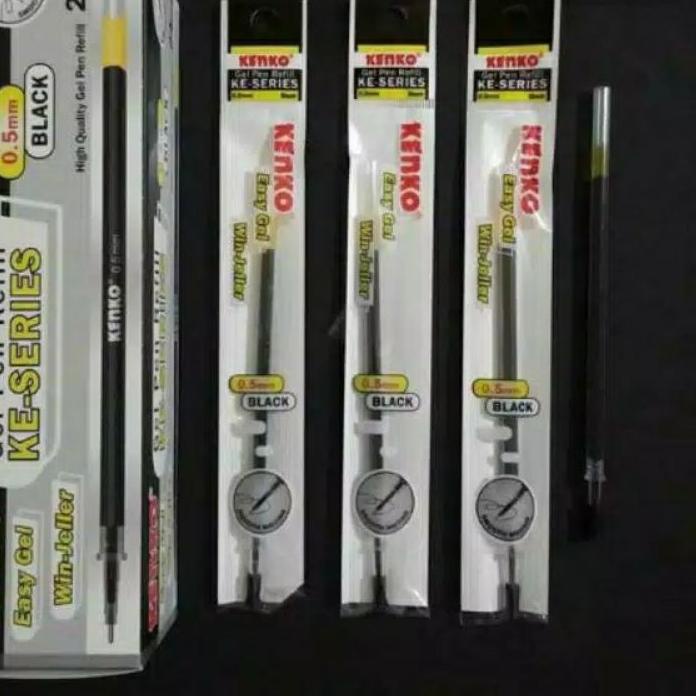 

PROMO HARI INI KENKO Gel Pen Refill KE-SERIES hitam 1 BOX / 24 Pcs 