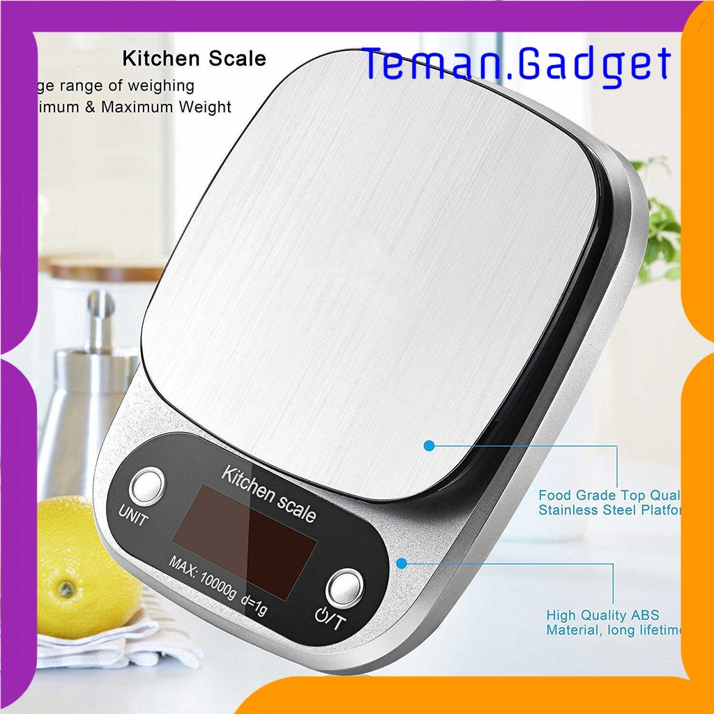 TG - DPR Taffware Digipounds Timbangan Dapur Mini Digital Scale 10kg 1g - Z2S