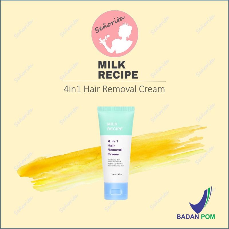 Jual MILK RECIPE 4in1 Hair Removal Cream 70 gram Shopee Indonesia