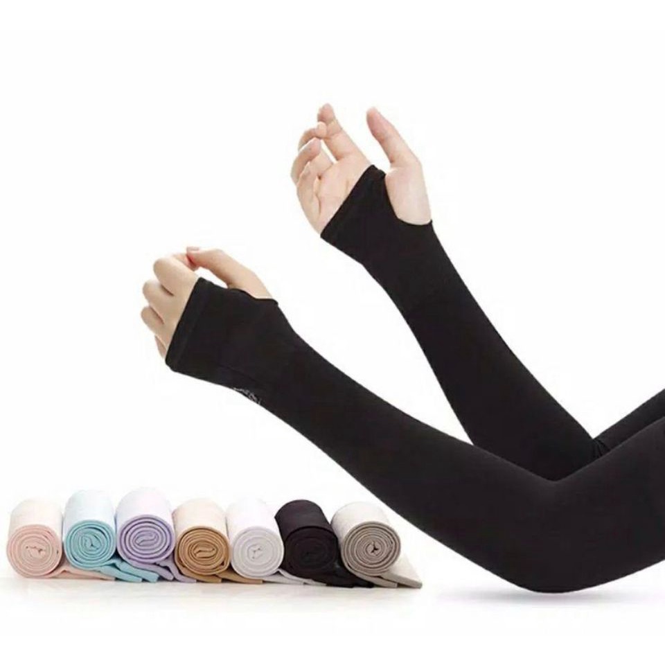 JM MANSET TANGAN TEBAL BERKUALITAS / MANSET TANGAN POLOS / SARUNG LENGAN handsock / sarung lengan muslimah lubang jempol panjang polos murah